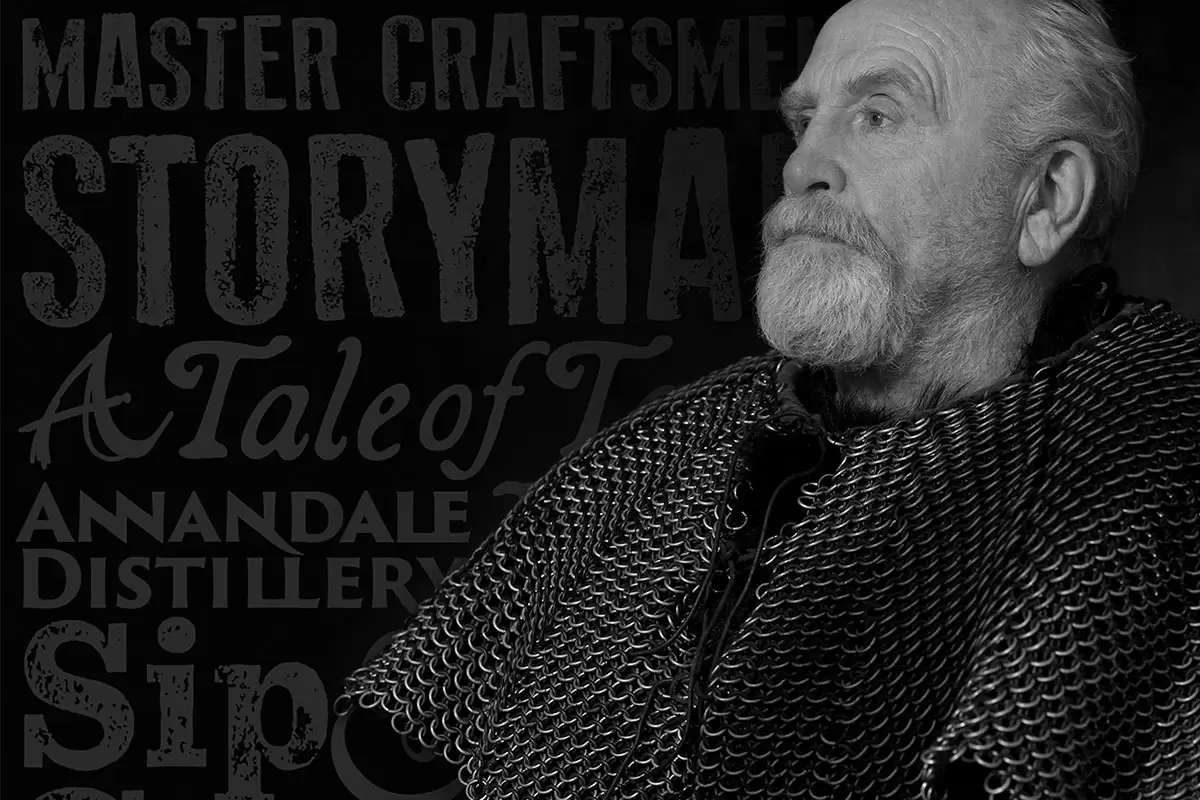 Storyman James Cosmo, has a tale to tell over a dram of new premium blend whisky.